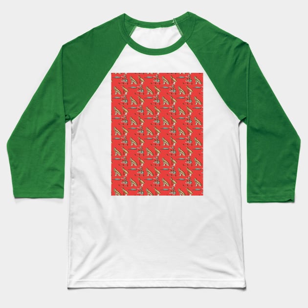 Egyptian style pattern Baseball T-Shirt by artist369